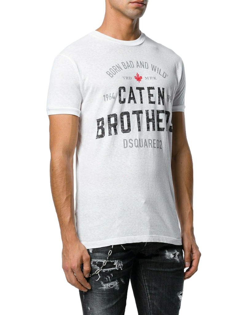 S74GD0389_44 Dsquared2 Caten Brothers T-Shirt - Image 1