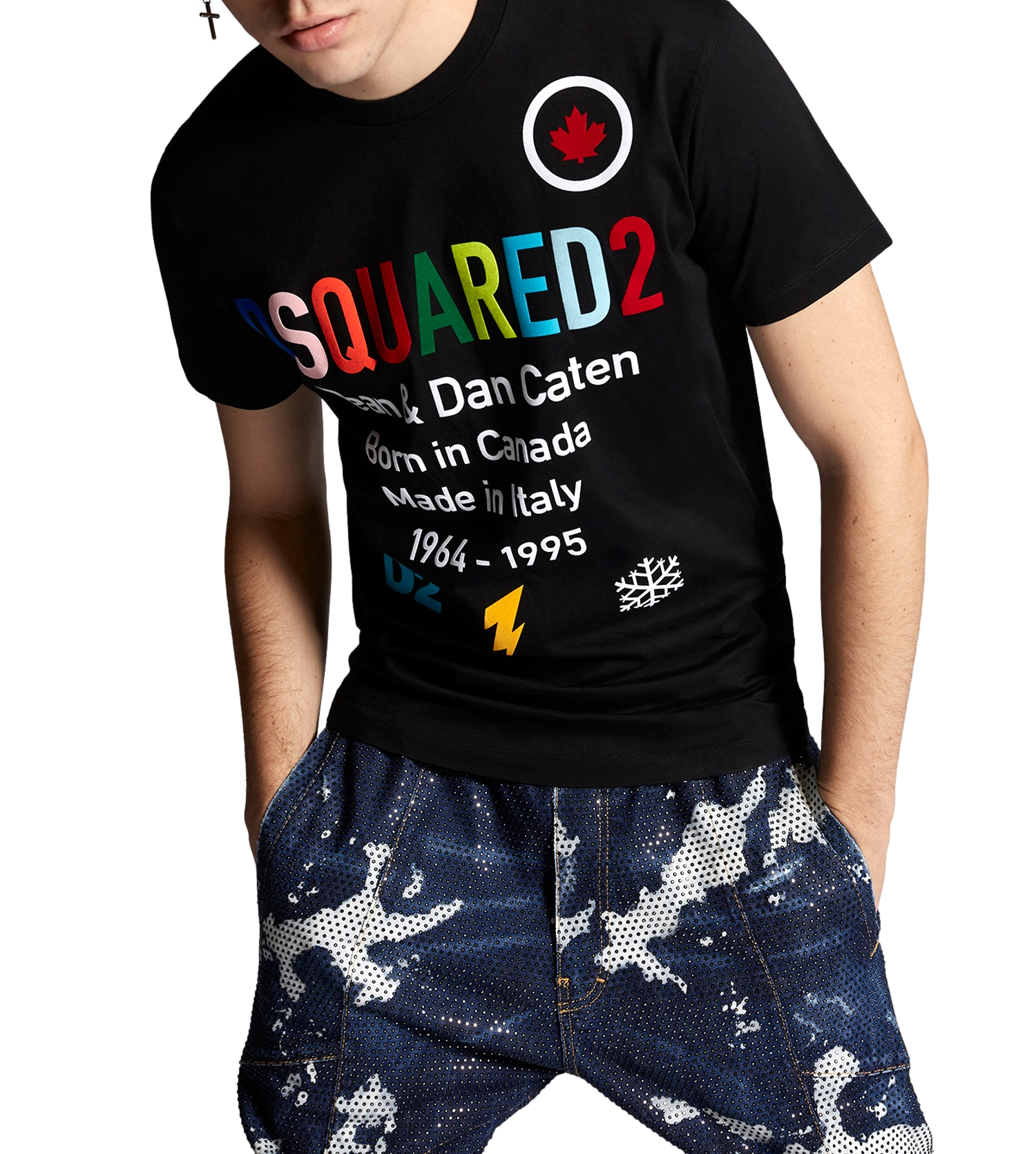S74GD0855_1 Dsquared2 Rainbow T-Shirt - Imagen 1