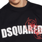 Dsquared2 Doodle Logo Face T-Shirt in Schwarz – Bild 2