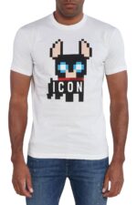 Dsquared2 Ciro’s Pixelated Charm Icon T-Shirt in Weiß