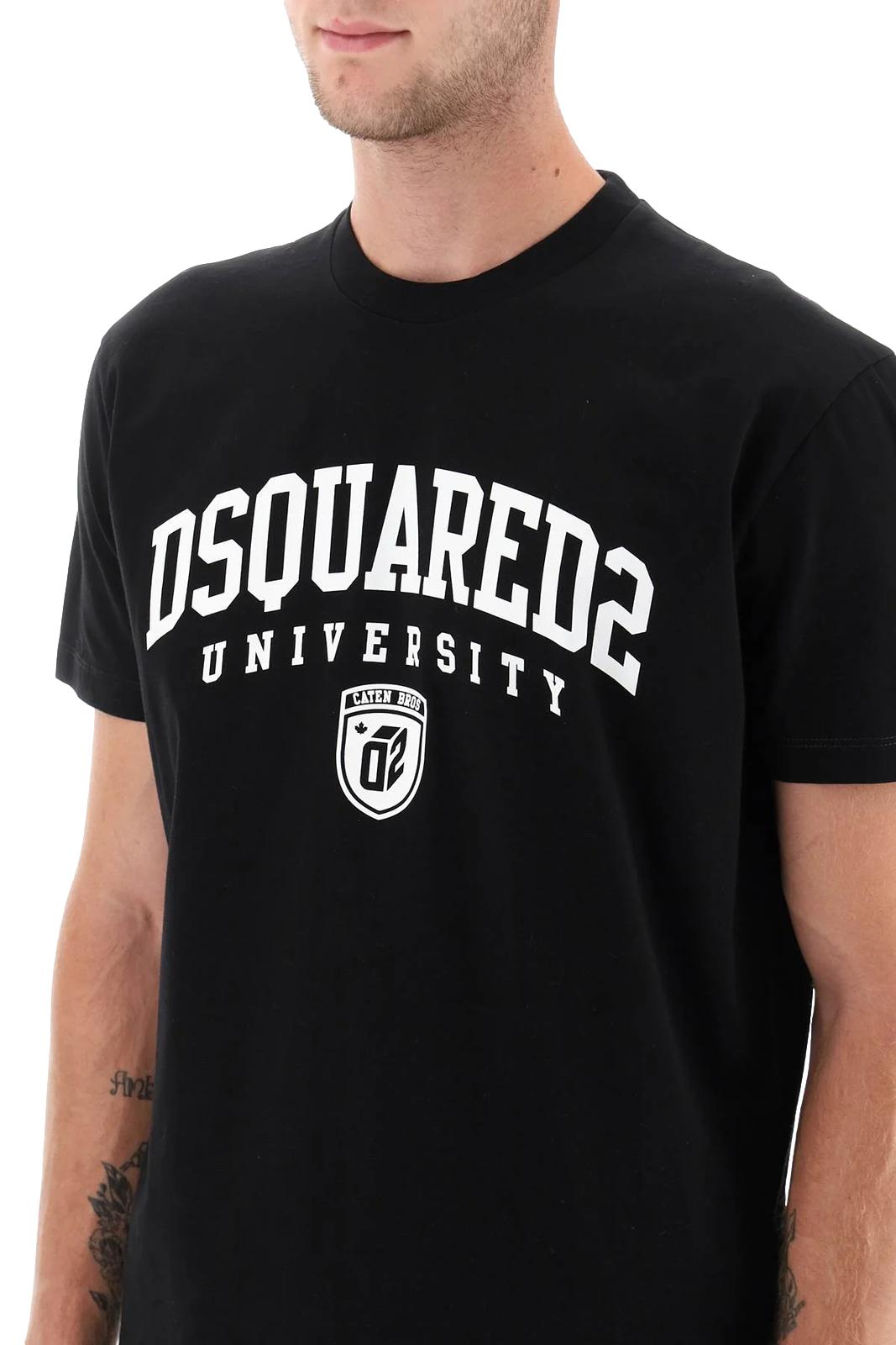 s74gd1166_1 Dsquared2 T-Shirt mit University Print - immagine 1
