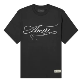 AMIRI Stitch Herren-T-Shirt in Schwarz