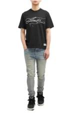 AMIRI Stitch Herren-T-Shirt in Schwarz - immagine 2
