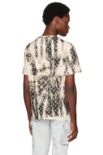 AMIRI Baumwoll-T-Shirt mit Logo und Bleicheffekt - obrazek 2