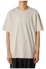 Tricou Loewe cu croială lejeră, în nuanța Creta Beige