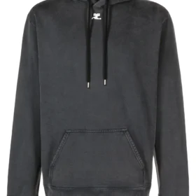 Hanorac Courrèges cu efect stonewash