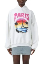 Hanorac cu glugă din bumbac Balenciaga Paris Tropical