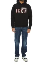 Dsquared2 Icon Scribble Baumwollhoodie mit Print - Imagen 5