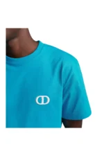 Dior CD Icon T-Shirt mit lockerer Passform in Blau - immagine 5