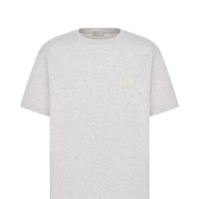 Dior CD Icon T-Shirt mit lockerer Passform in Grau