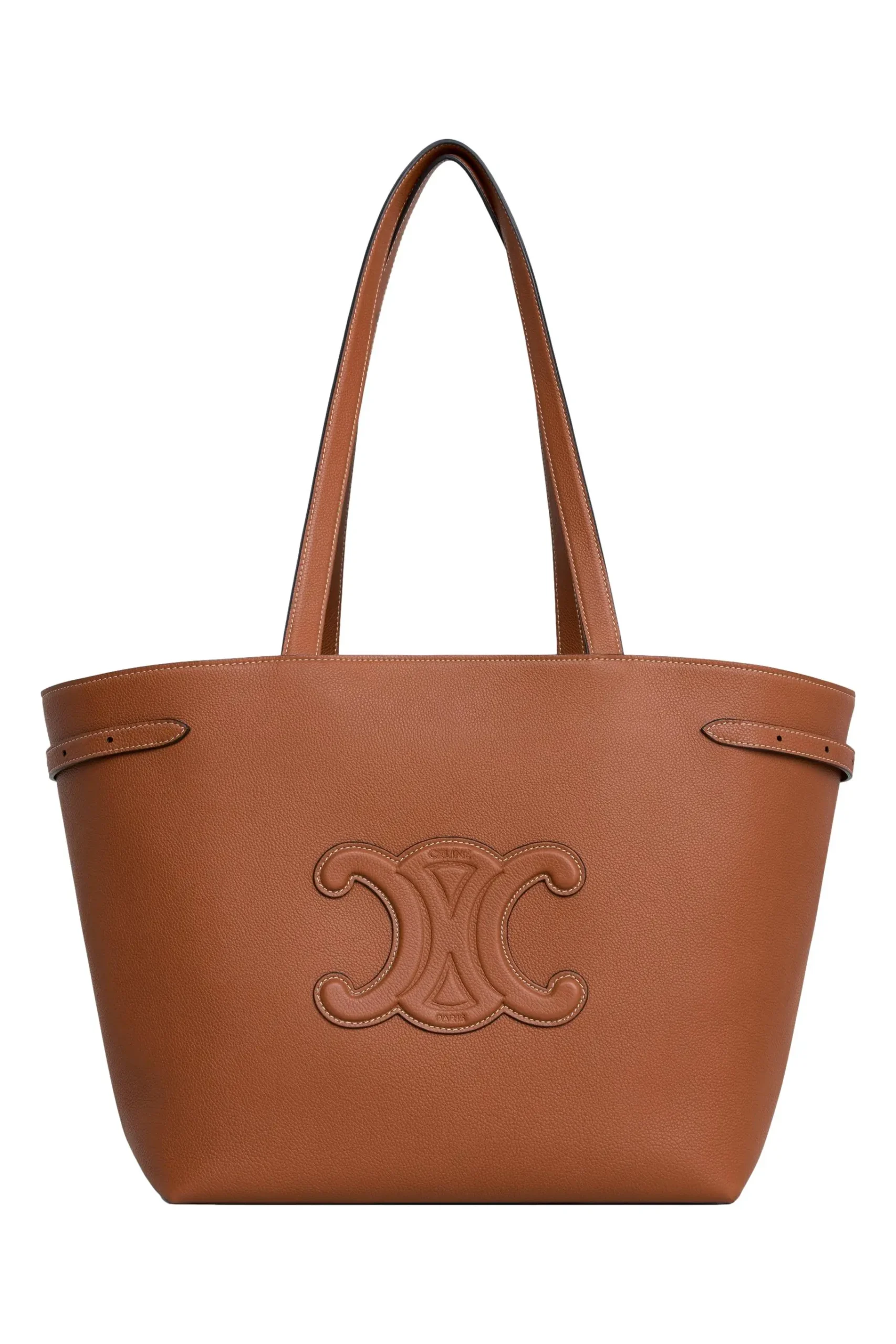 116853ENY.04LU_1 Celine Anaïs Shopper Cuir Triomphe aus genarbtem Kalbsleder, mittelgroß - imagine 1