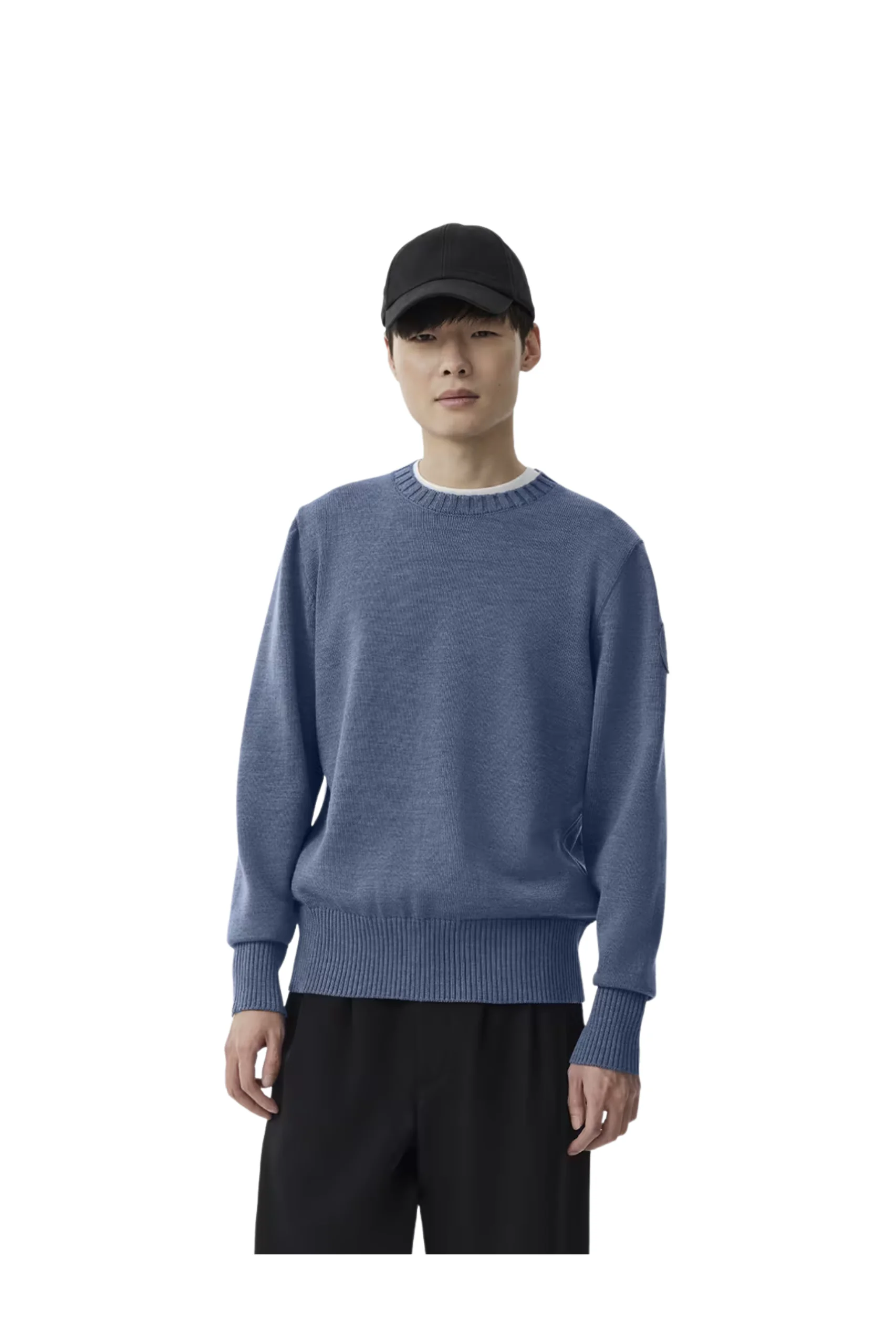 (XXX) 7091M_1 Canada Goose Rosseau Pullover in Ozone Blue Heather – Bild 1