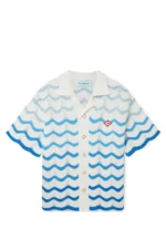 Cămașă croșetată Casablanca Wavy Gradient