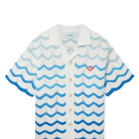 Casablanca Wavy Gradient Häkelhemd
