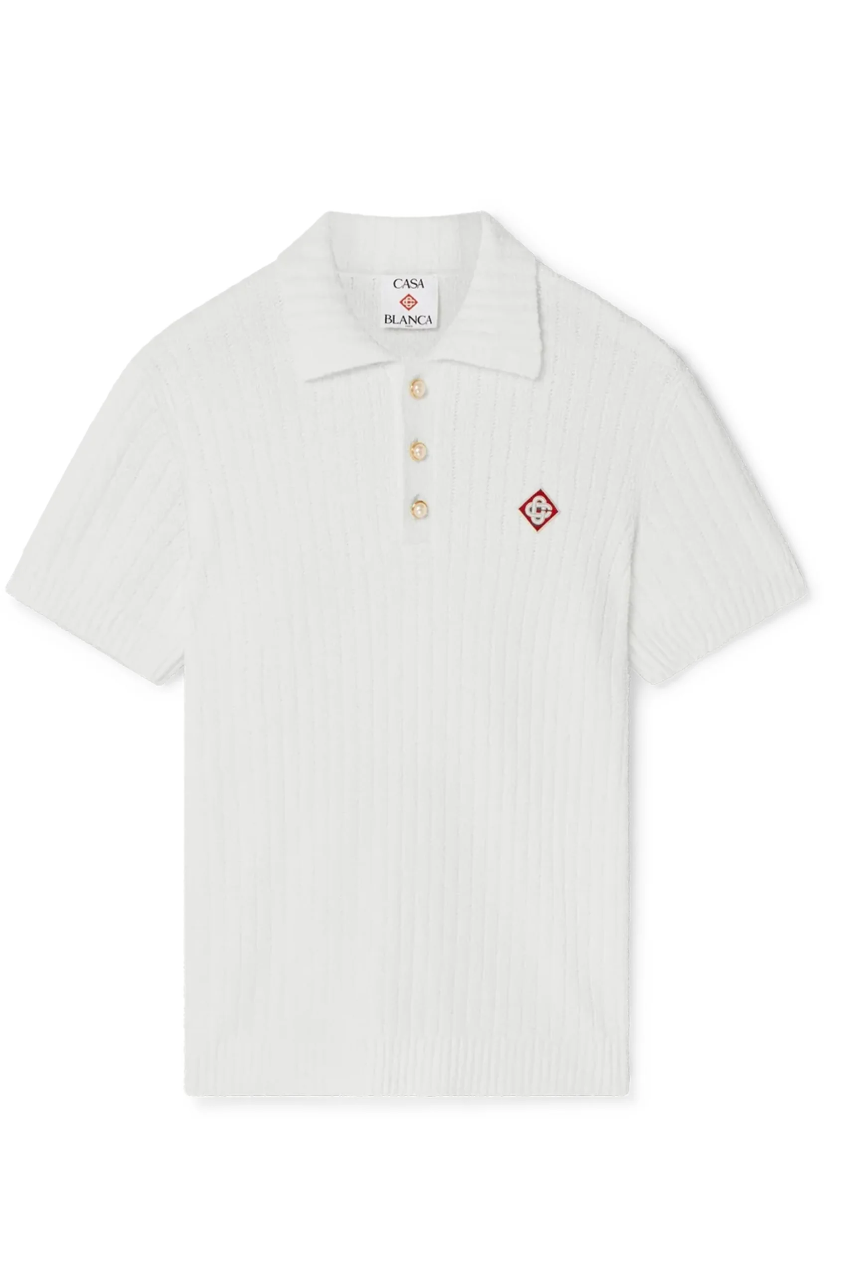 1 Casablanca Bouclé-Poloshirt - Obrázek 1