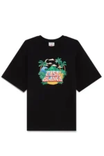 Casablanca Casa Beach Wave T-Shirt in Schwarz