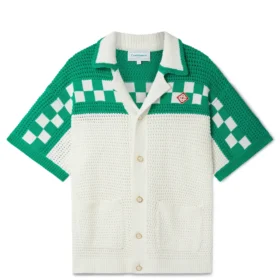 Casablanca plaid crochet shirt