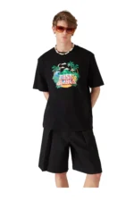 Casablanca Casa Beach Wave T-Shirt in Schwarz - Image 3