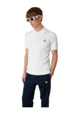Casablanca Bouclé-Poloshirt - Obrázek 3