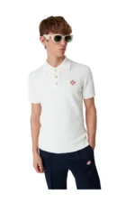 Casablanca Bouclé-Poloshirt - Obrázek 4