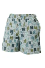 Hermès Coups de Goua’H Herren-Badeshorts in Bleu Givre - Image 8