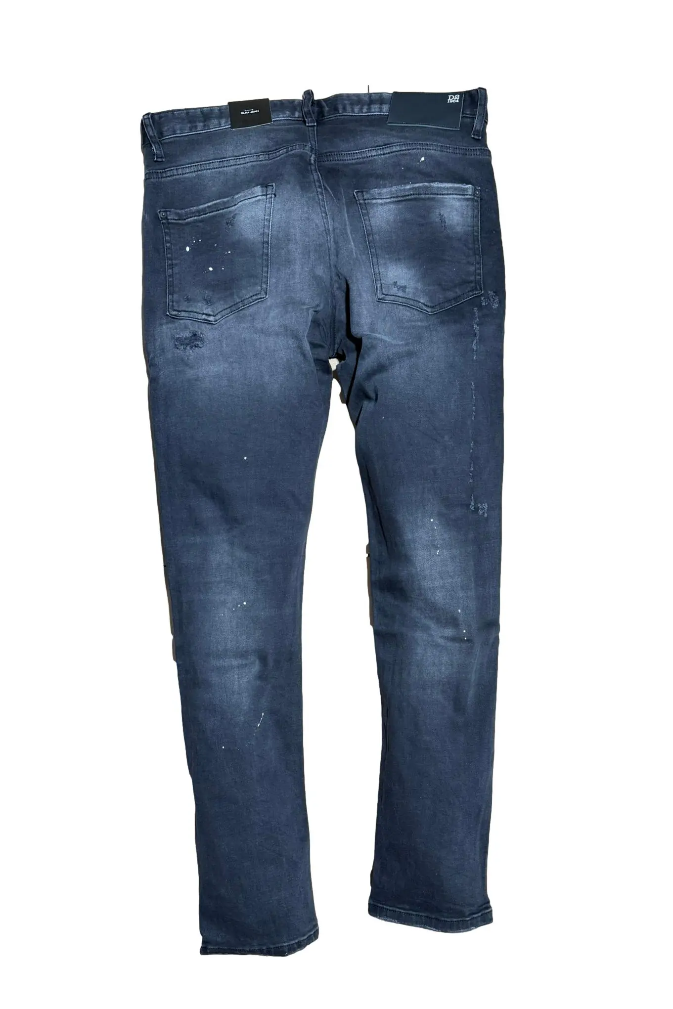 F10_3 Dsquared2 Patchwork-Jeans mit schwarzer Waschung - Imagen 1