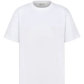 Dior CD Icon T-Shirt mit lockerer Passform in Weiß
