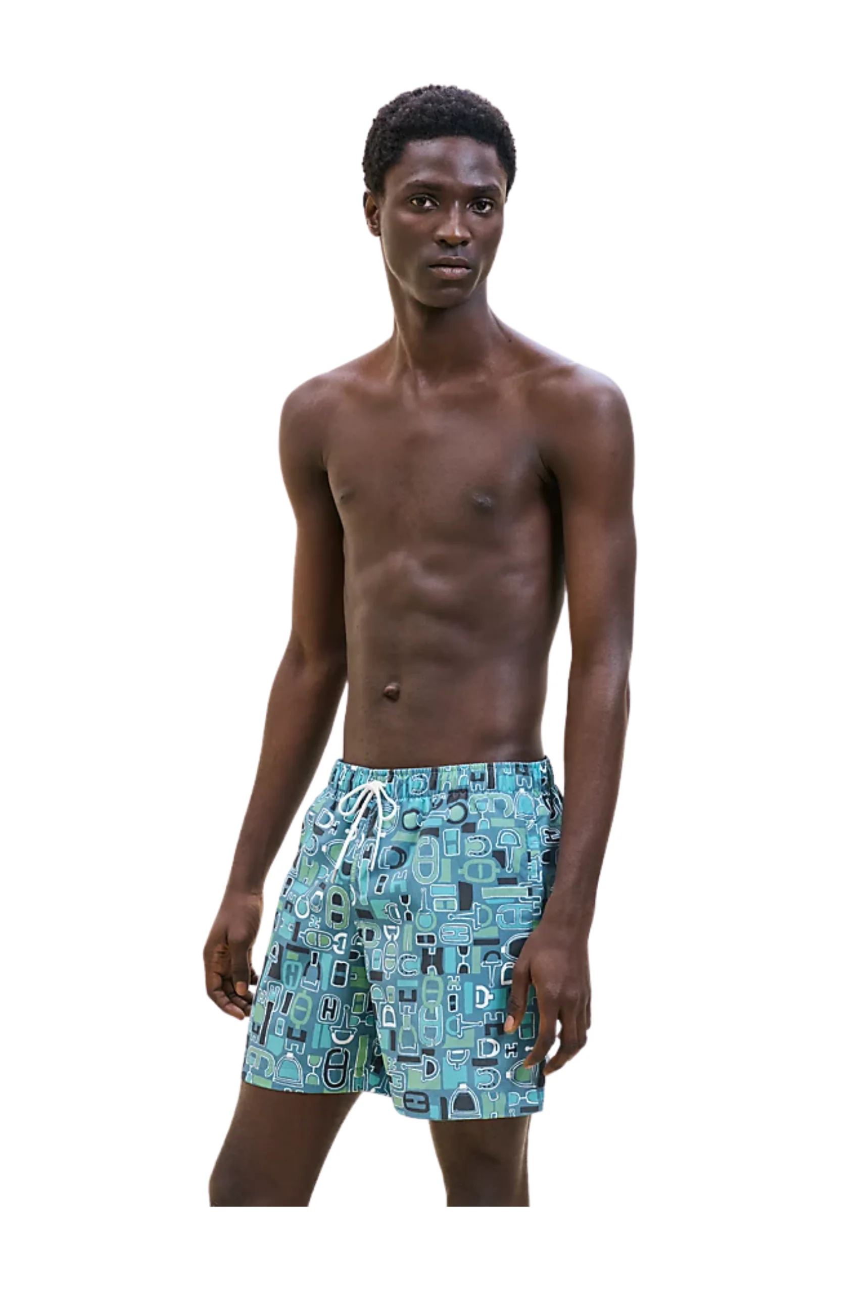 (XXX) H468101H30RME_1 Hermès Meli-Metal Badeshorts - Image 1
