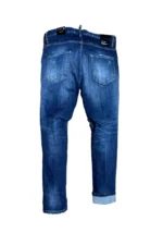 Dsquared2 Basic Jeans mit Gebrauchseffekten in Blau