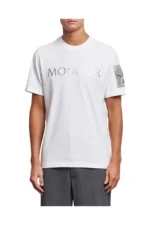 Moncler T-Shirt mit Ärmeltasche in Weiß - Obrázek 3