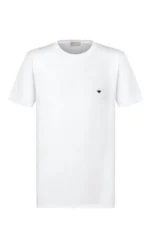 Dior T-Shirt mit Bienenstickerei in Weiß
