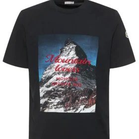Moncler Mountain T-Shirt in Schwarz