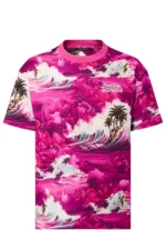 Louis Vuitton bedrucktes Baumwoll-T-Shirt mit kurzen Ärmeln