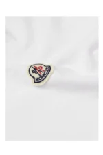 Moncler Baumwolljersey-T-Shirt mit Logoapplikation in Weiß - Image 3