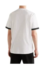 Moncler Baumwolljersey-T-Shirt mit Logoapplikation in Weiß - Image 4