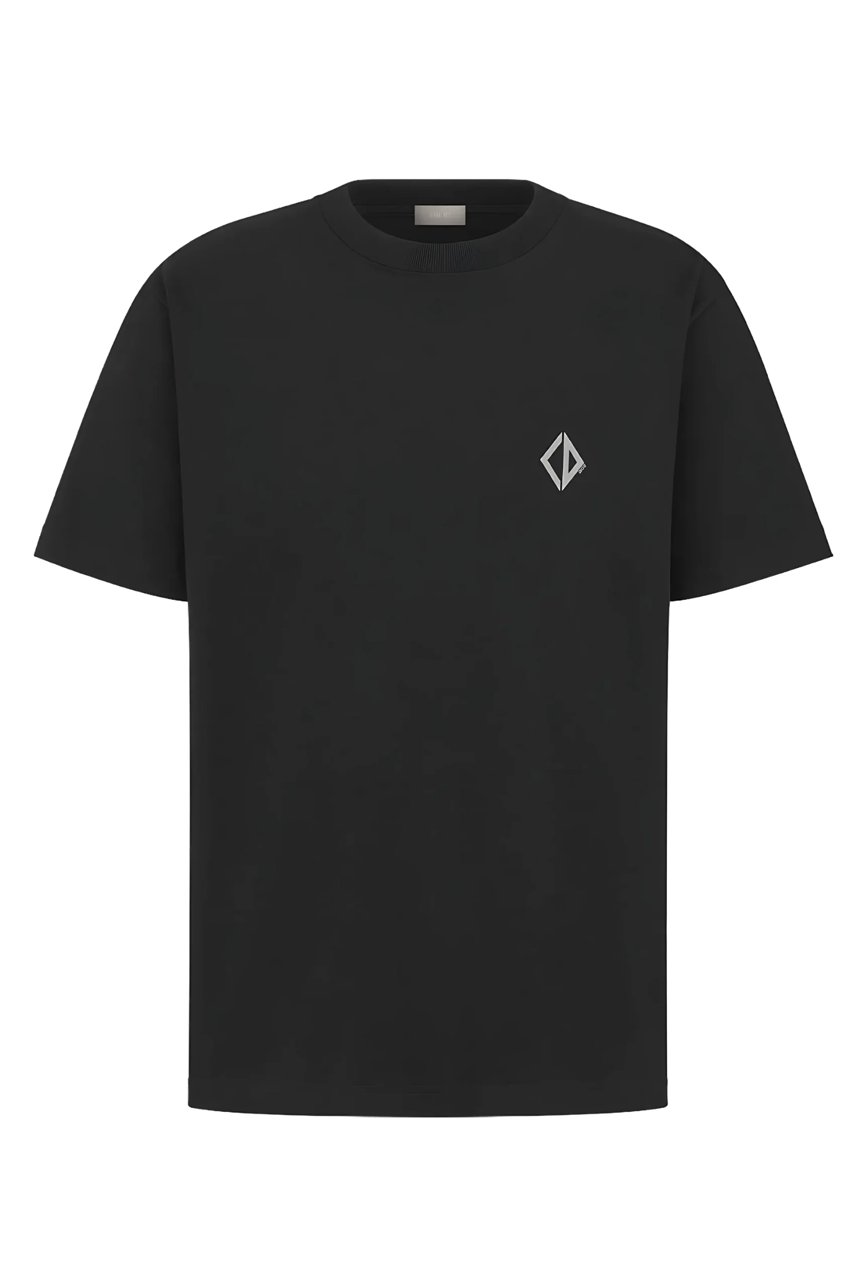 (XXX) 593J696A0554_C980_1 Dior CD Diamond T-Shirt aus schwarzem Baumwolljersey mit lockerer Passform - Obrázek 1