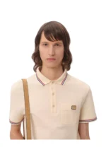 Valentino Poloshirt aus Baumwollpiqué mit VLogo Aufnäher - immagine 5
