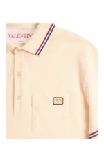 Valentino Poloshirt aus Baumwollpiqué mit VLogo Aufnäher - immagine 9