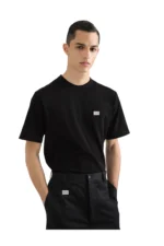 Dolce & Gabbana Baumwoll-T-Shirt mit Abzeichen in Schwarz - imagine 4