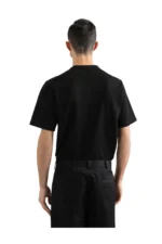 Dolce & Gabbana Baumwoll-T-Shirt mit Abzeichen in Schwarz - imagine 5