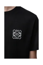 Loewe Baumwoll-T-Shirt mit regulärer Passform in Schwarz – Bild 3