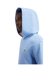 Moncler Baumwollhoodie mit Logoaufnäher in Hellblau - Obrázek 3
