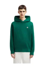 Moncler Baumwollhoodie mit Logoaufnäher – Bild 4