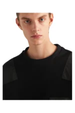 Prada Baumwoll-Sweatshirt mit Re-Nylon Details - Imagen 4