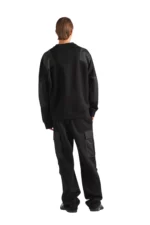 Prada Baumwoll-Sweatshirt mit Re-Nylon Details - Imagen 5