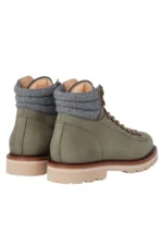 Brunello Cucinelli Mountain Boots aus Nubuk mit Wolltwill-Einsatz – Bild 2