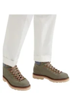Brunello Cucinelli Mountain Boots aus Nubuk mit Wolltwill-Einsatz – Bild 4