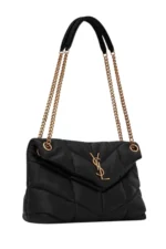Saint Laurent Puffer Small aus gestepptem Nappaleder, 29 cm - Kép 5