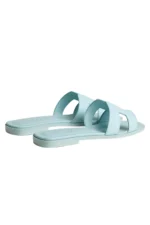 Hermès Oran Sandalen in Bleu Brume - imagine 4