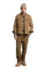 Moncler Grenoble Gelt Daunenhemdjacke aus Cord